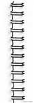 GBC BE34W6S100 WIRE BINDING COILS 6MM 34 LOOP SILVER BX100