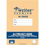 WRITER PREMIUM PROJECT BOOK 14MM PLAINDOTTED THIRDS 70GSM 96 PAGE A4 CAKE