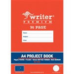 WRITER PREMIUM PROJECT BOOK 18MM PLAINDOTTED THIRDS 70GSM 96 PAGE A4 MOON