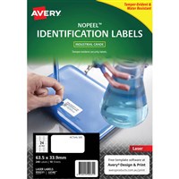 White Laser Labels